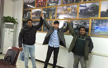 India Customer Visited Lvkun Environmental Machine Factory