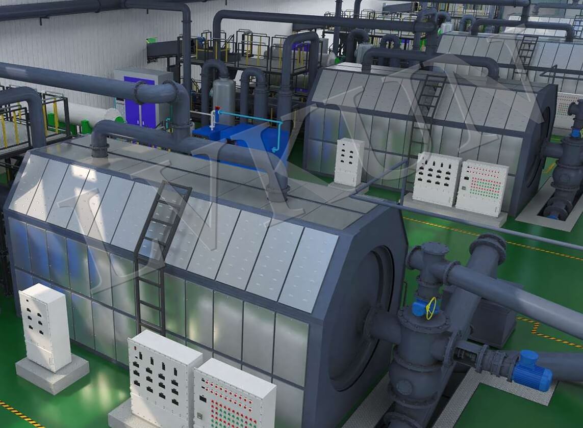 Pyrolysis Plant-Tire /Plastic/Oil Sludge To Oil Plant