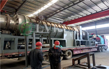 carbonization equipment ordered by customer from Malaysia are being shipped