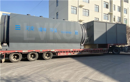 Tire pyrolysis equipment sent to Cambodia